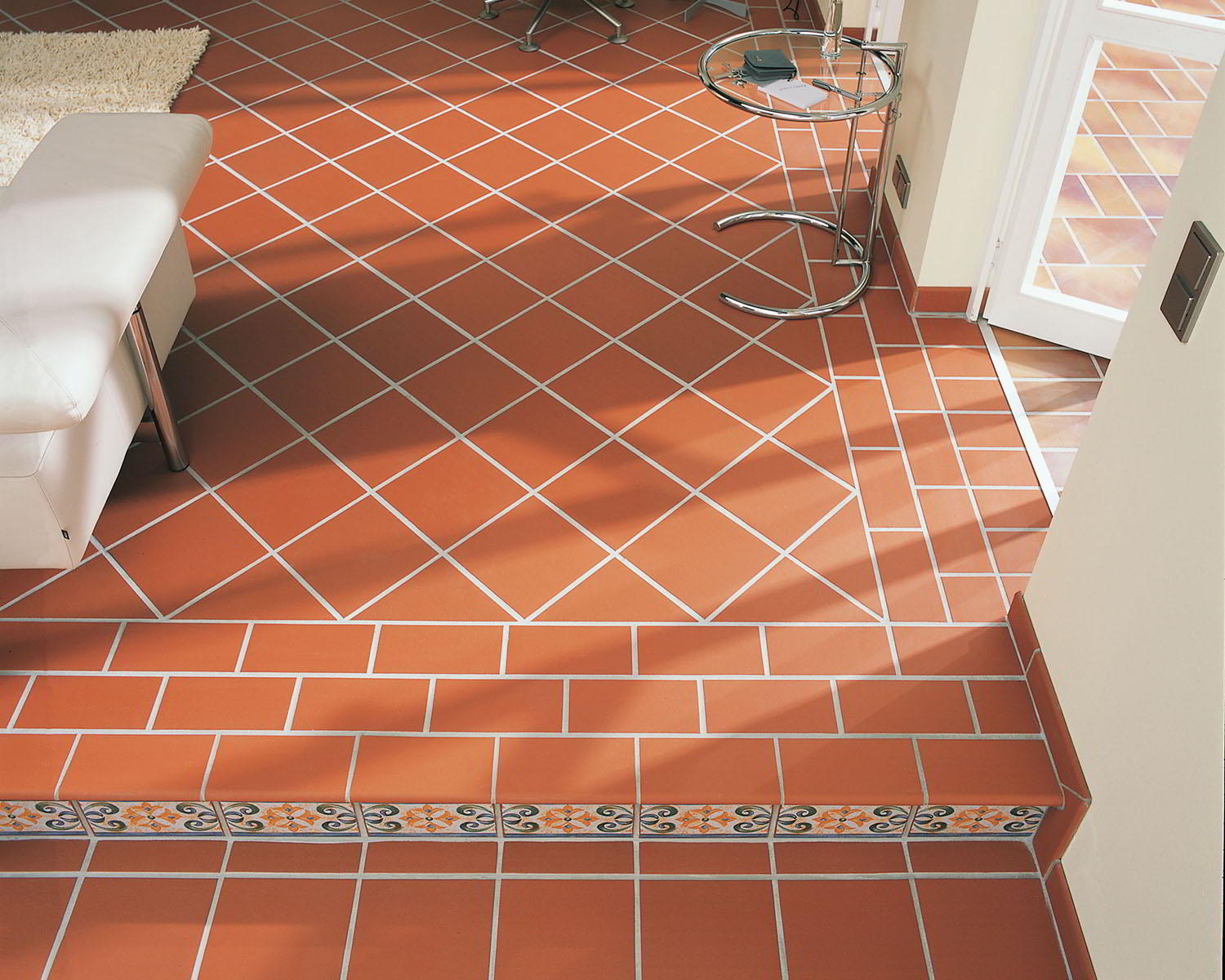 Клинкерная Плитка напольная противоскользящая EURAMIC CLASSIC 361 naturrot 240*115*10 мм