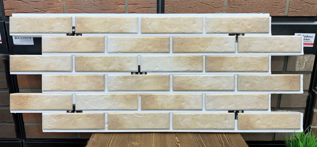 Retro Brick Salt фасадная термопанель из пенополистирола ППС 50 мм с клинкерной плиткой