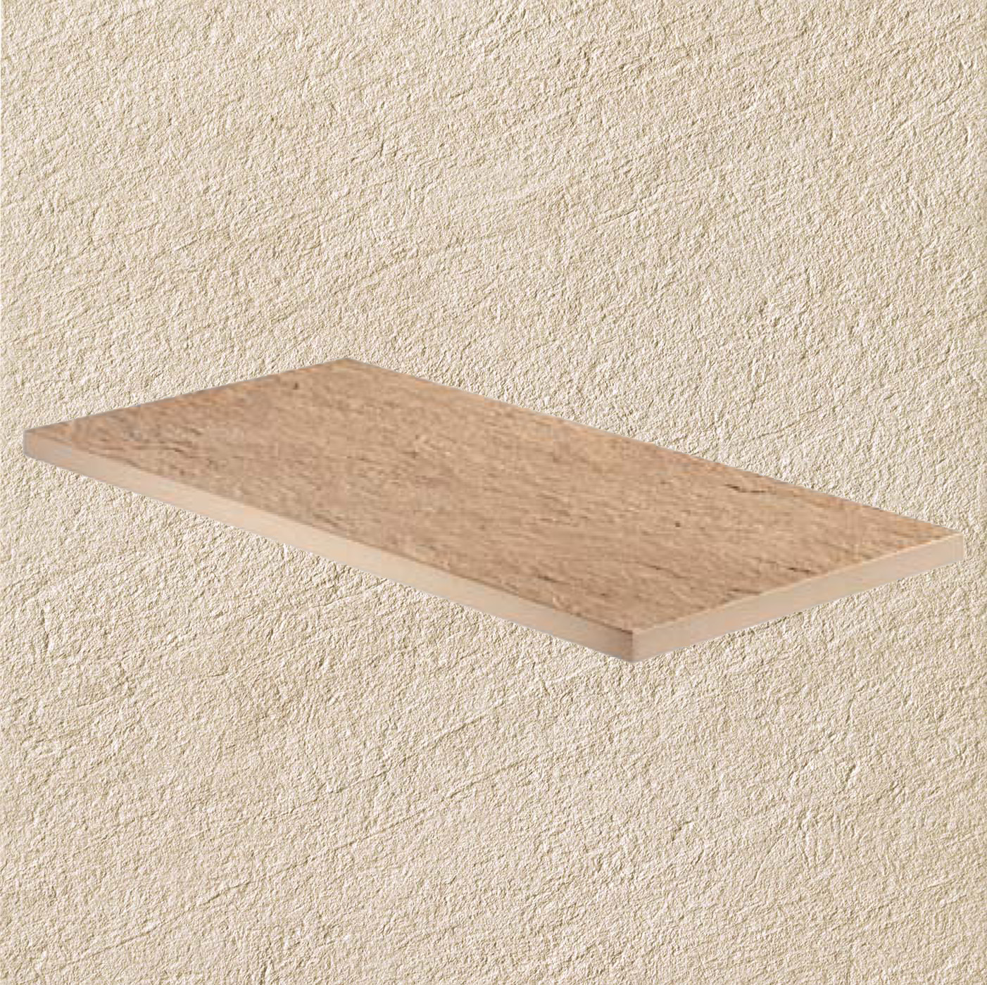 Тротуарная плитка Бежевая Lastra. Спец. Элемент-Бортик Клиф Бьянко Линеаре 20 мм \ Cliff Bianco Lineare 300х600х20мм