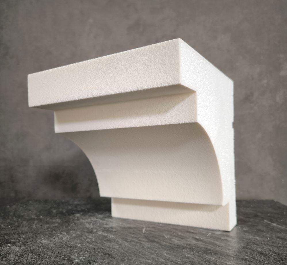 КАРНИЗ для Фасада и Интерьера - лепнина, декор из пенополистирола КВ-210/3 210*200*2000 мм