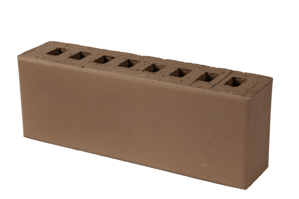 Кирпич клинкерный облицовочный коричневый, Lode BRUNIS гладкий, 250*60*88 мм