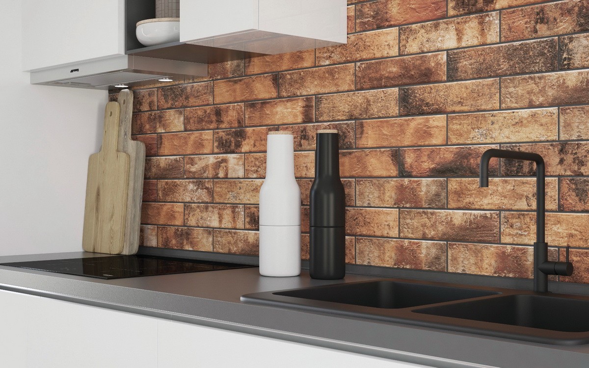 Фасадная и Интерьерная клинкерная плитка под кирпич Cerrad Piatto red 300*74*9 мм