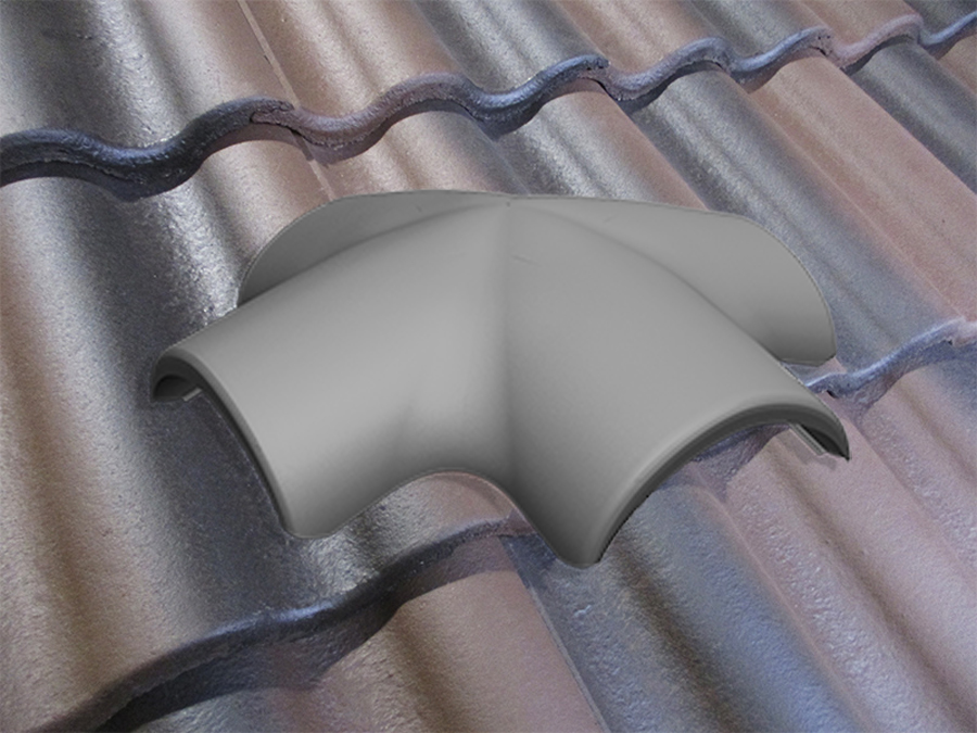 Х-образная черепица натуральная цементно-песчаная Antik коричневый 85, Осенний лист Kriastak Baltic tile