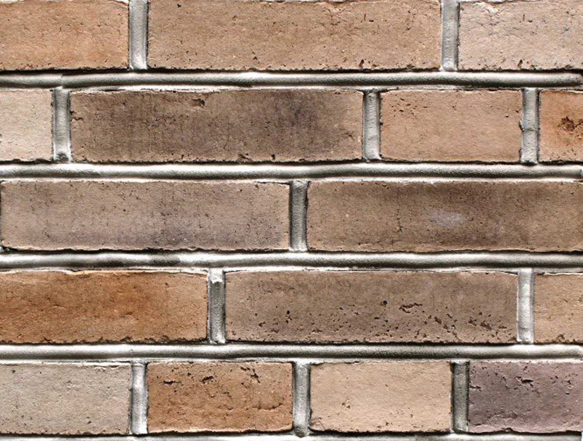 Амстердам-2 Плитка под кирпич для навесного вент фасада с расшивкой шва  210X50X20 мм искусственный камень