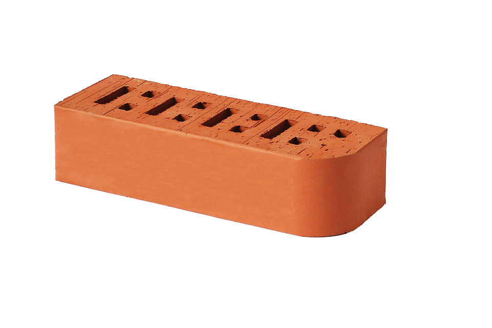 Lode JANKA F15 гладкий 250*85*65 мм, Кирпич фигурный пустотелый  красный