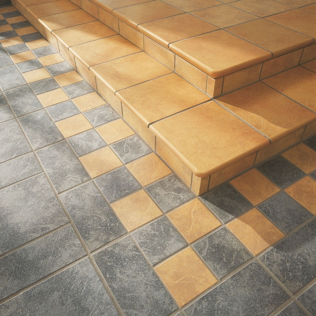 Клинкерная Плитка напольная противоскользящая Stroeher KERAPLATTE ROCCIA 834 giallo 444*294*10 мм