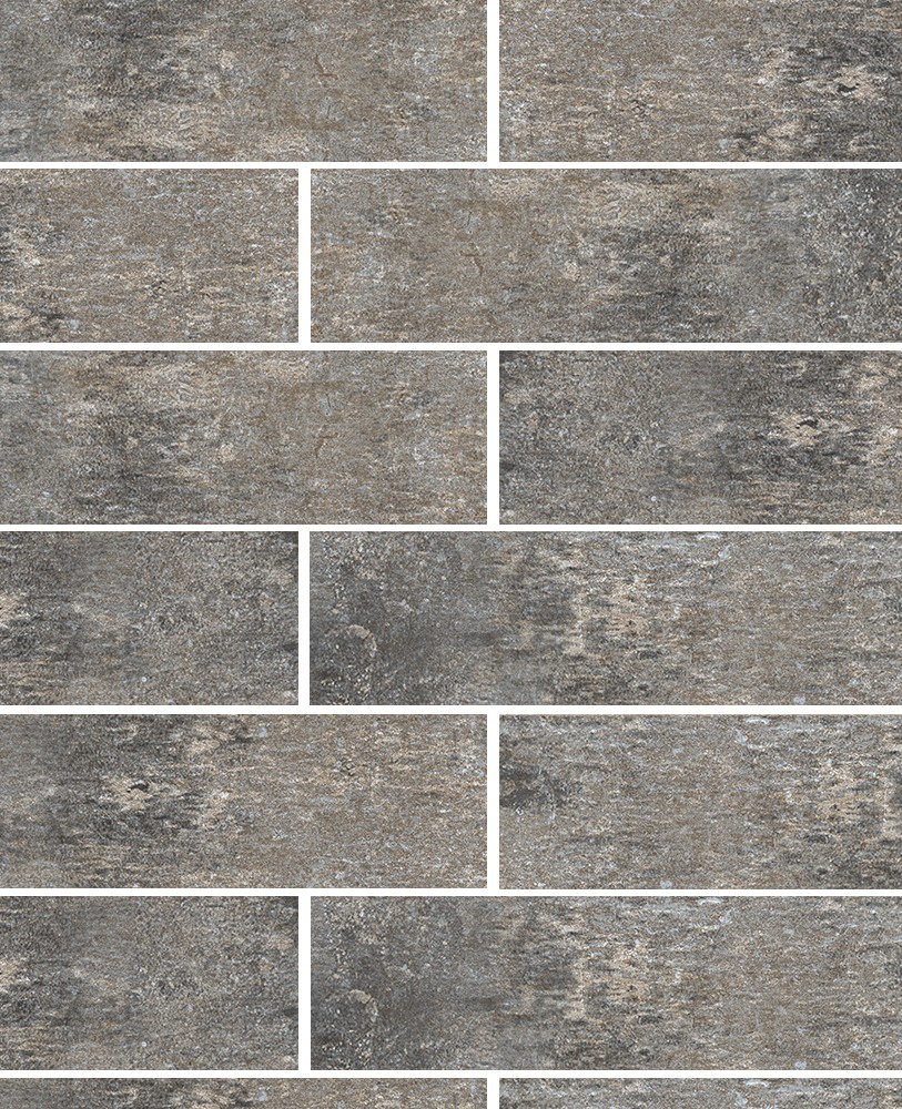 Теннесси-1Т серая клинкерная фасадная плитка под кирпич 245*65*7 мм, керамин