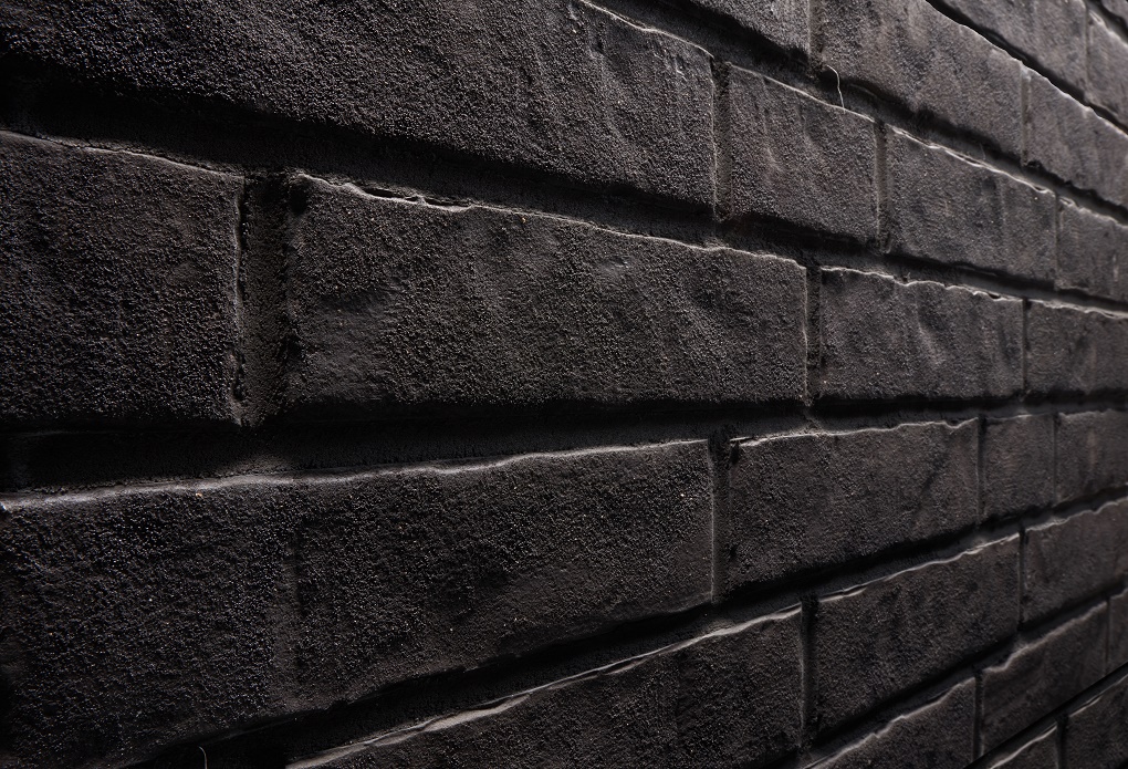 Клинкерная фасадная плитка облицовочная под кирпич Stroeher (Штроер) Zeitlos 360 onyxstaub рельефная NF14, 240*71*14 мм