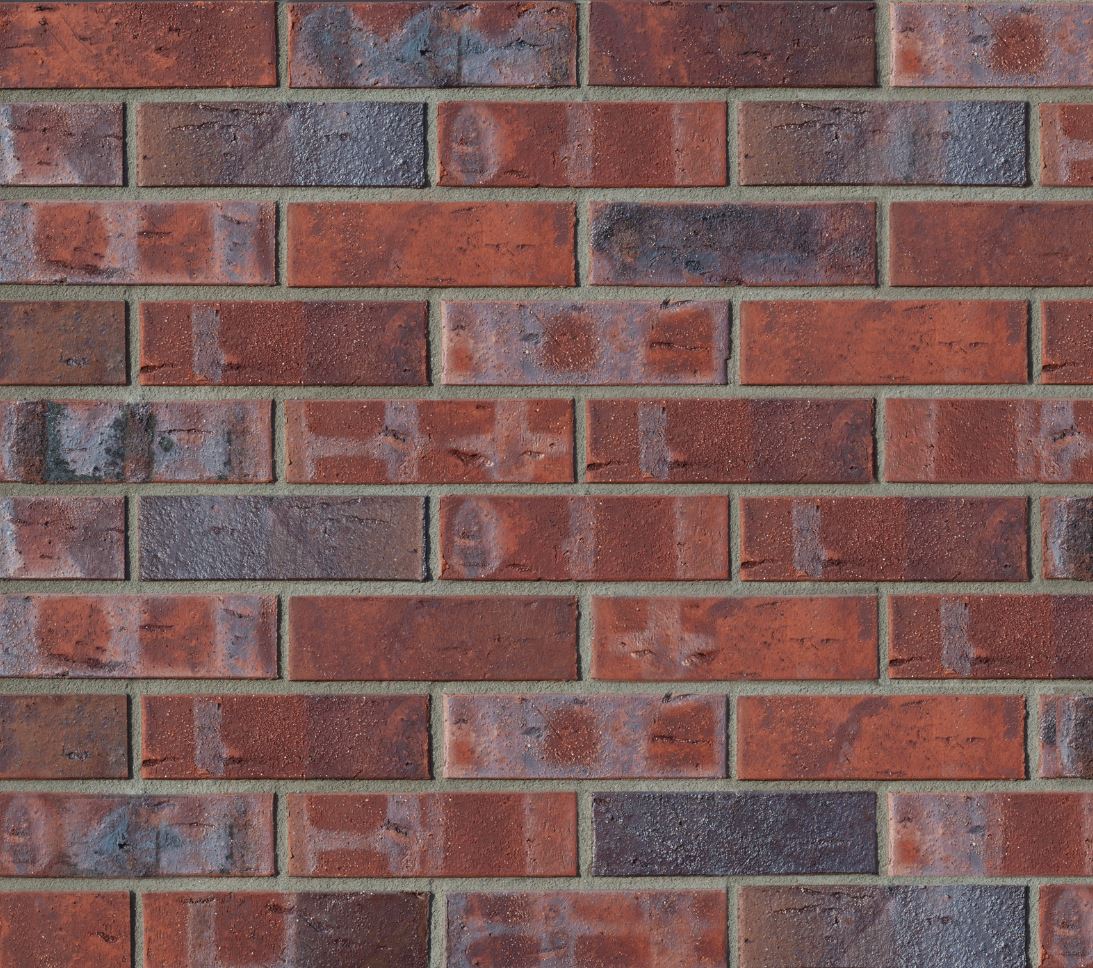 Кирпич облицовочный Клинкерный ABC 1876 Wittenburg Kohlebrand mit Sinterschmolz Wasserstrich 55NF 240*71*55 мм