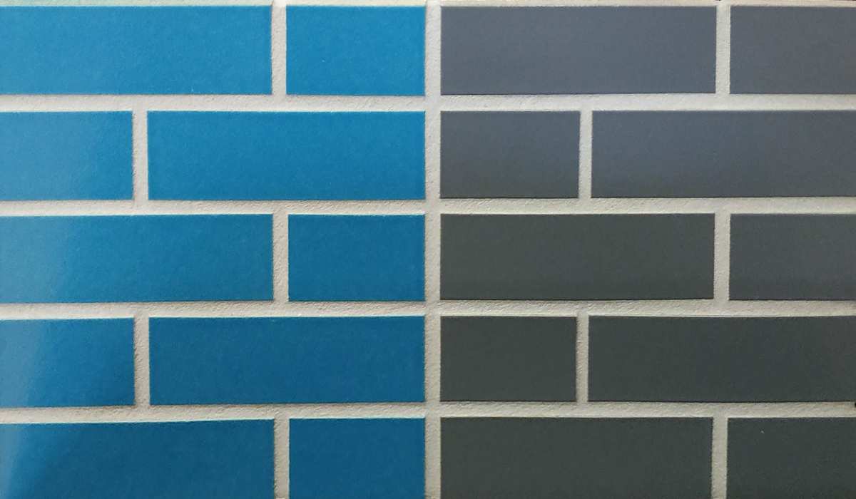 Dunkelgrau 380 серая, 240*71*10 мм, Глазурованная клинкерная фасадная плитка под кирпич ABC