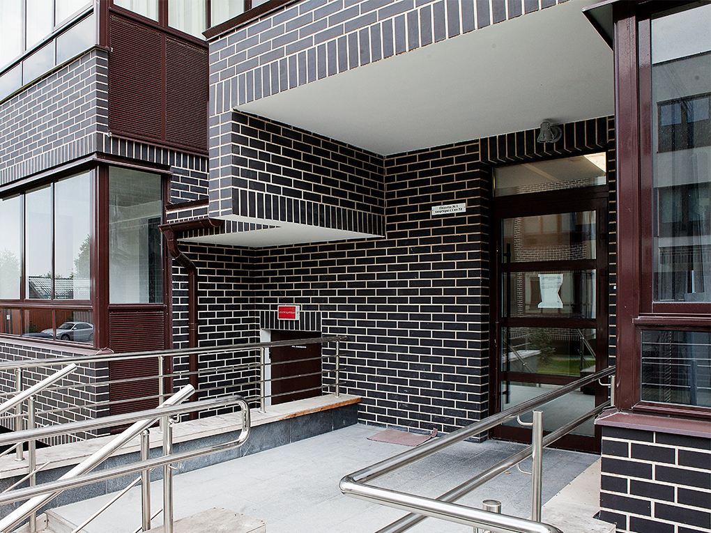 Schwarz matt 240*71*10 мм, Клинкерная фасадная плитка облицовочная под кирпич ABCklinker