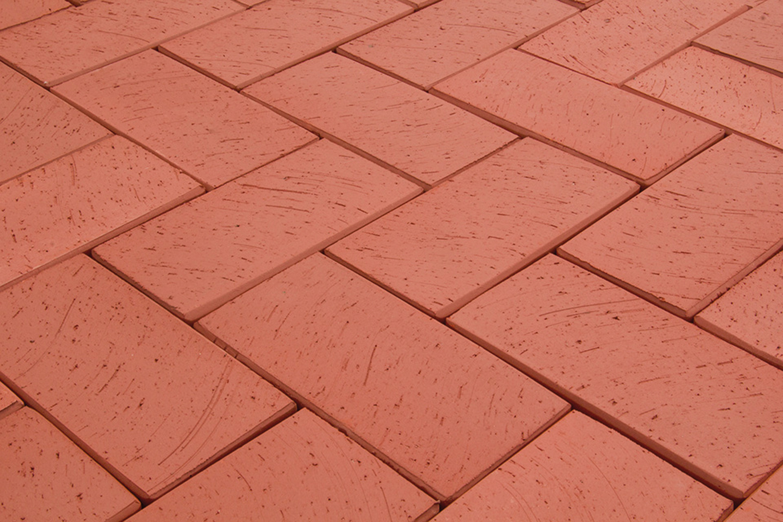 Клинкерная тротуарная плитка - брусчатка Lode JANKA Красная 200х100х70 мм