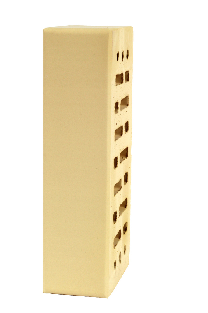 Lode SARMITE гладкий, 250*120*65 мм, Печной Кирпич керамический пустотелый, желтый