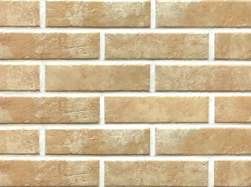 ILARIO BEIGE 245X66х7,4 мм Клинкерная фасадная плитка под кирпич облицовочная бежевая