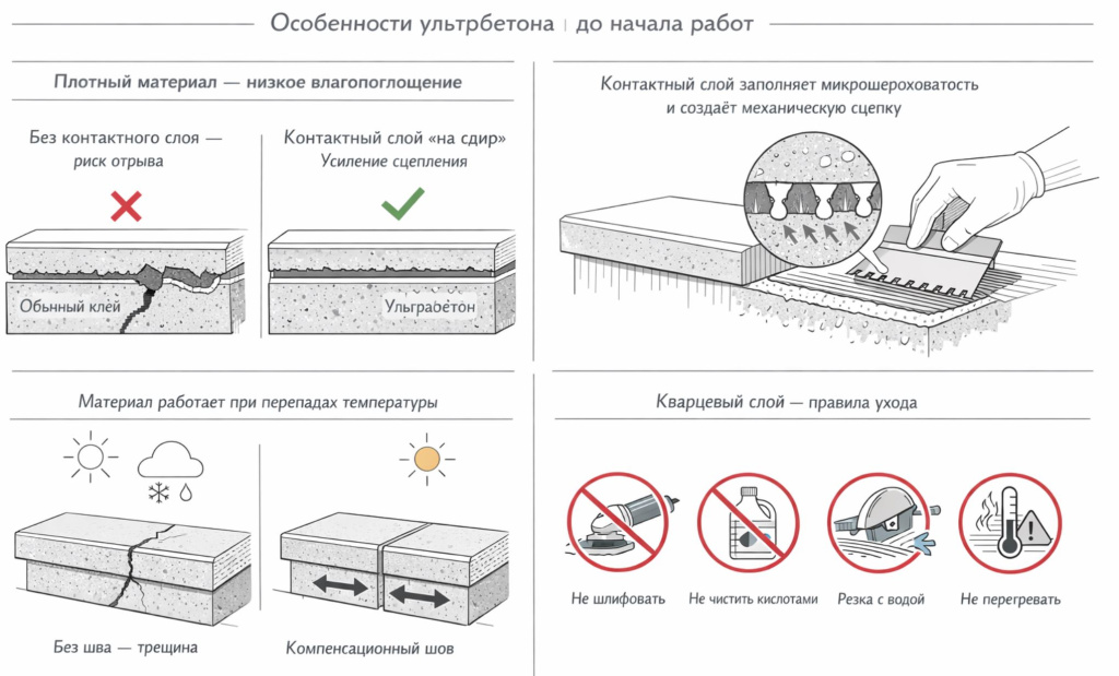 особенности ультра бетона 