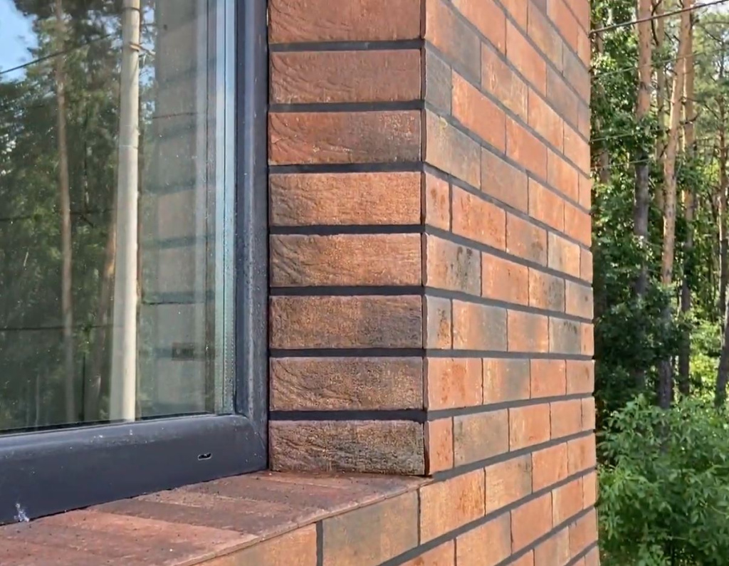 откосы из клинкера