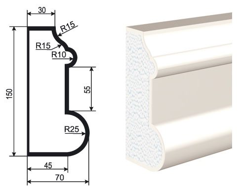 цокольный молдинг
