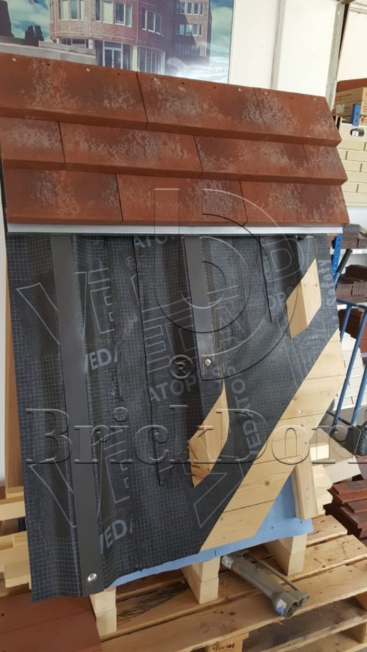 NORDIC 10 Rostrot 365x250x30x14, ABC Клинкерная плитка для навесного вент Фасада и Кровли