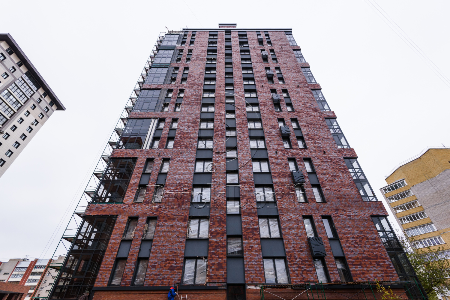 Клинкерная Плитка для Вентилируемых фасадов без расшивки шва 9012 283*85/100*22 мм