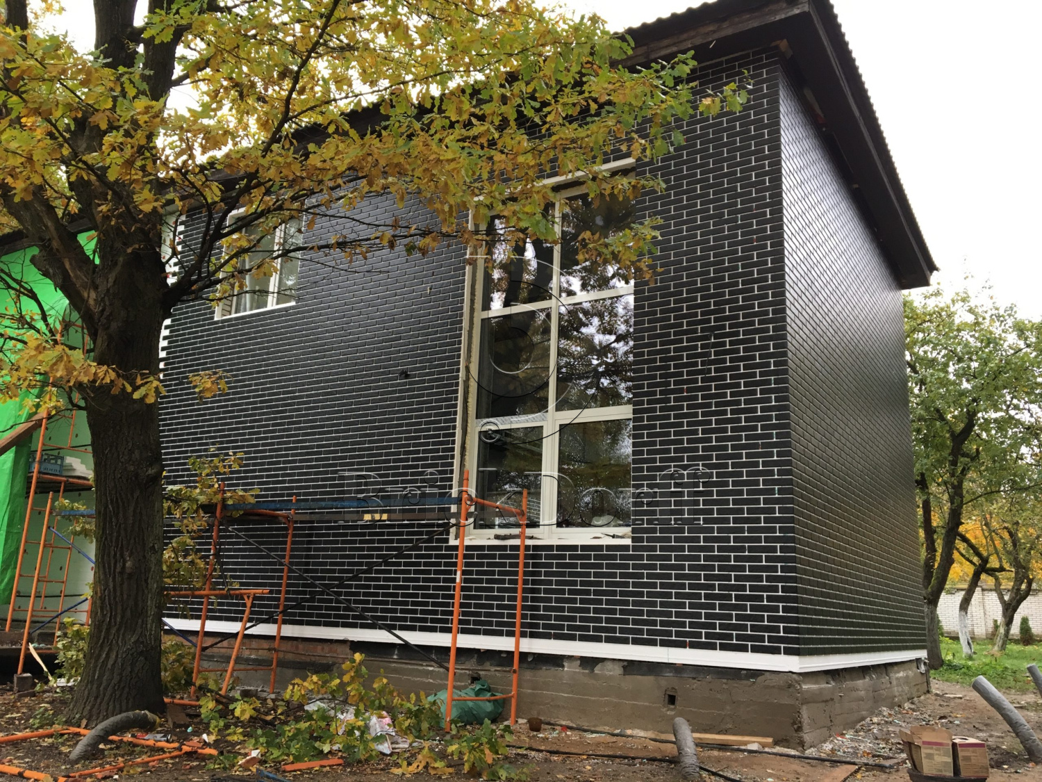 SCANDIANO NERO 245X66х7,4 мм Клинкерная фасадная плитка под кирпич облицовочная черная