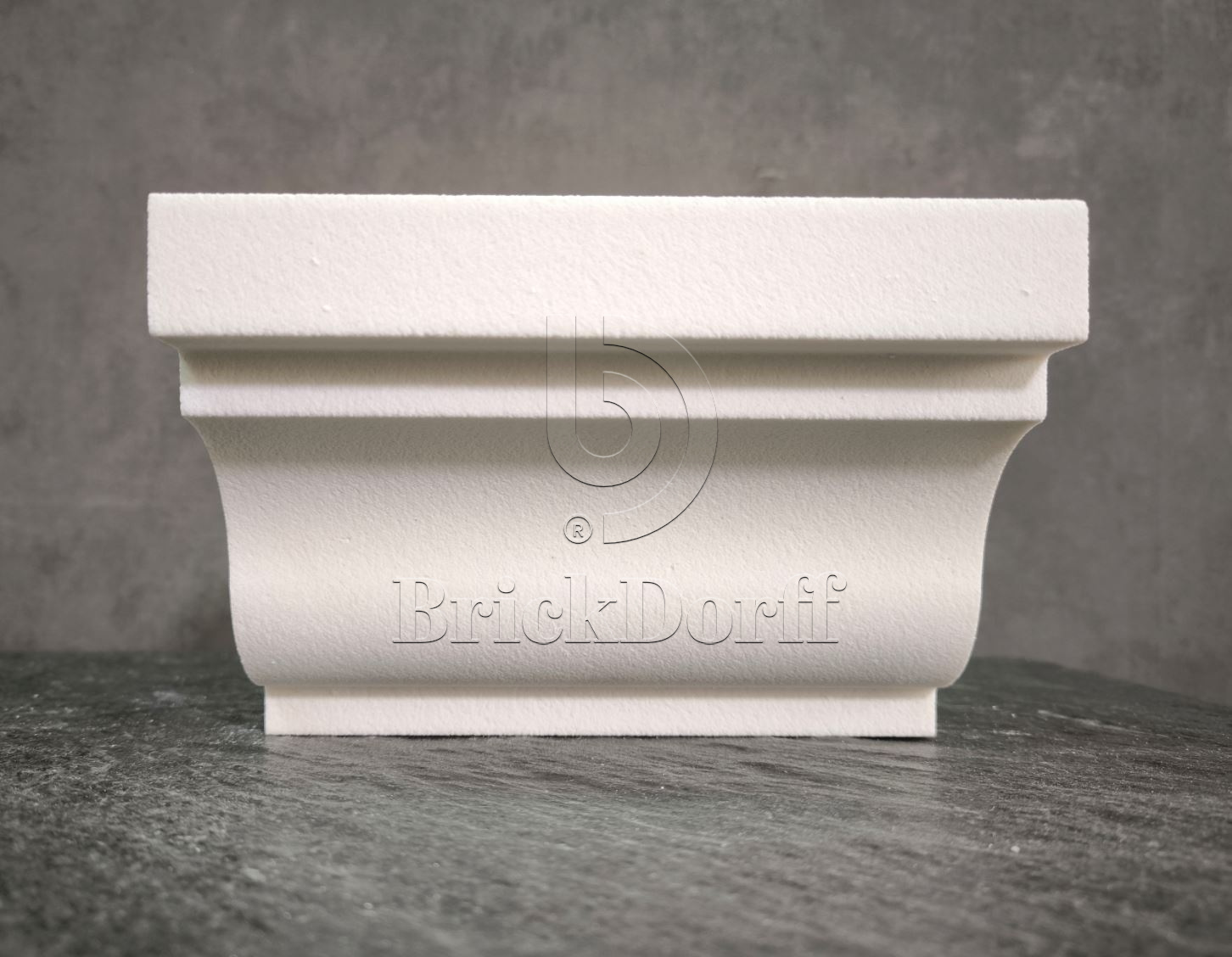 КАРНИЗ для Фасада и Интерьера - лепнина, декор из пенополистирола КВ-132/1 (КС-113) 132*128*2000 мм