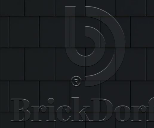 Натуральная цементно-песчаная черепица плоская рядовая Platt Classic Черный, Kriastak Baltic tile