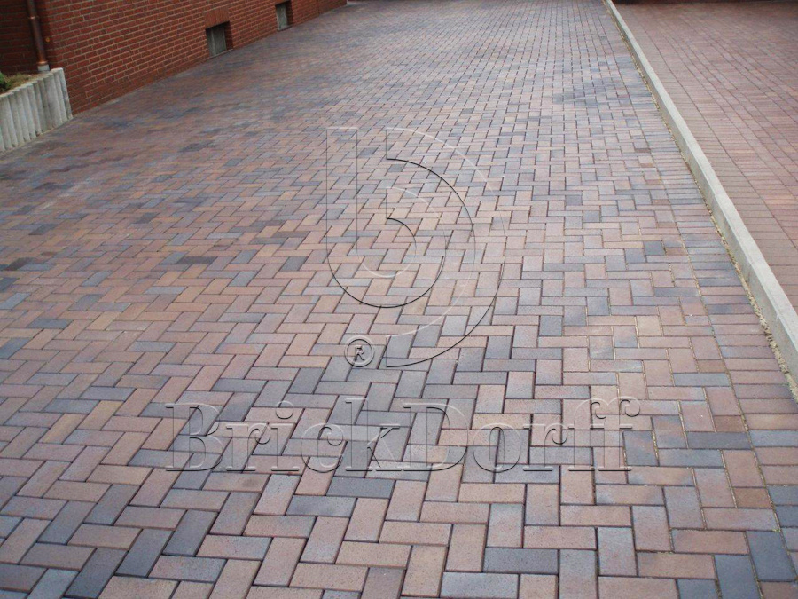 Тротуарная плитка / брусчатка Клинкерная ABC Mitternachtblau (Миттерначтблау) делится на 8 частей 240*118/60*60*52 мм