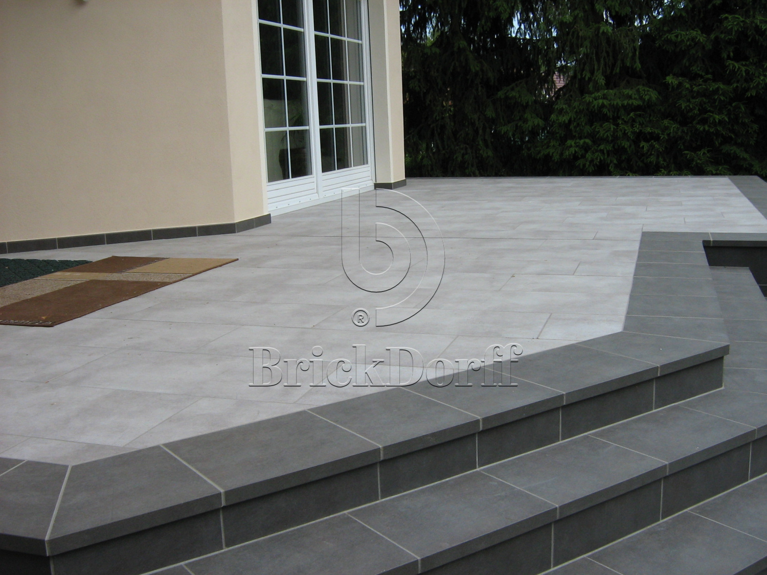 Клинкерная Ступень лофт противоскользящая плитка Stroeher KERAPLATTE ASAR 645 giru 294*340*35*11 мм