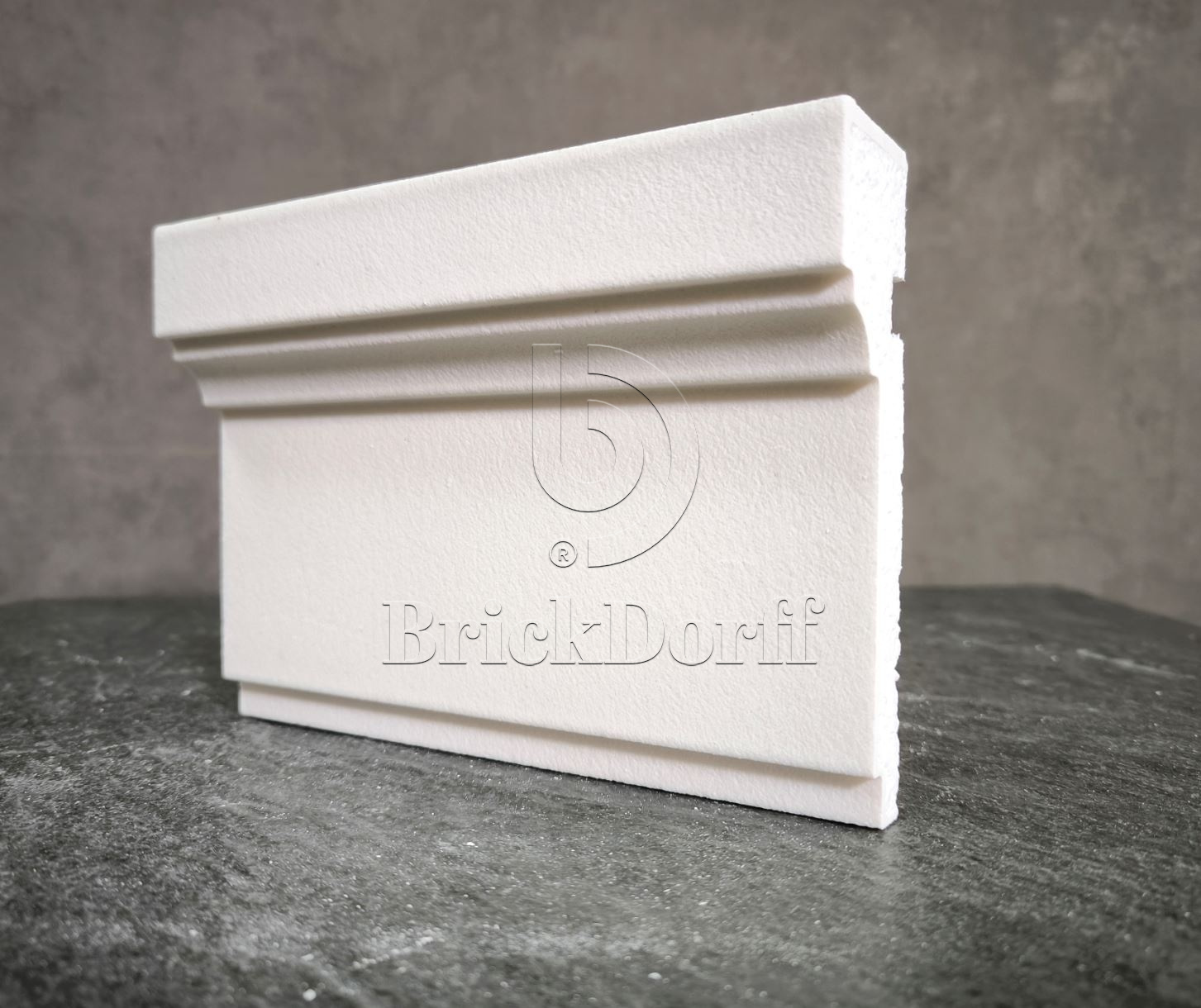 Молдинг для фасада - лепнина, декор из пенополистирола МВ-140/5 140*40*2000 мм