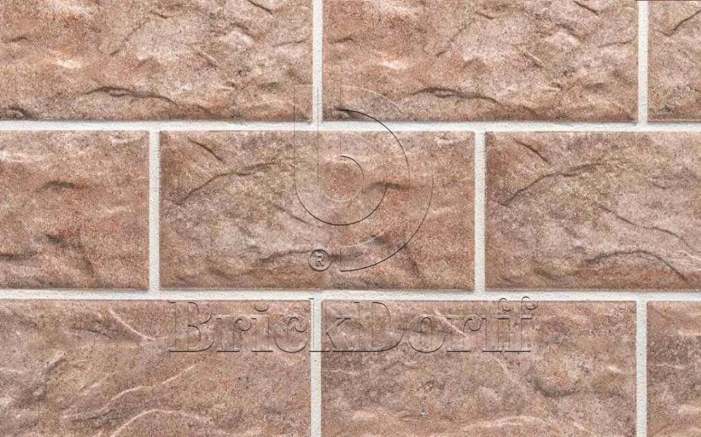 Клинкерная фасадная плитка облицовочная под камень Stroeher (Штроер) Kerabig KS 16 eres рельефная, 302*148*12 мм