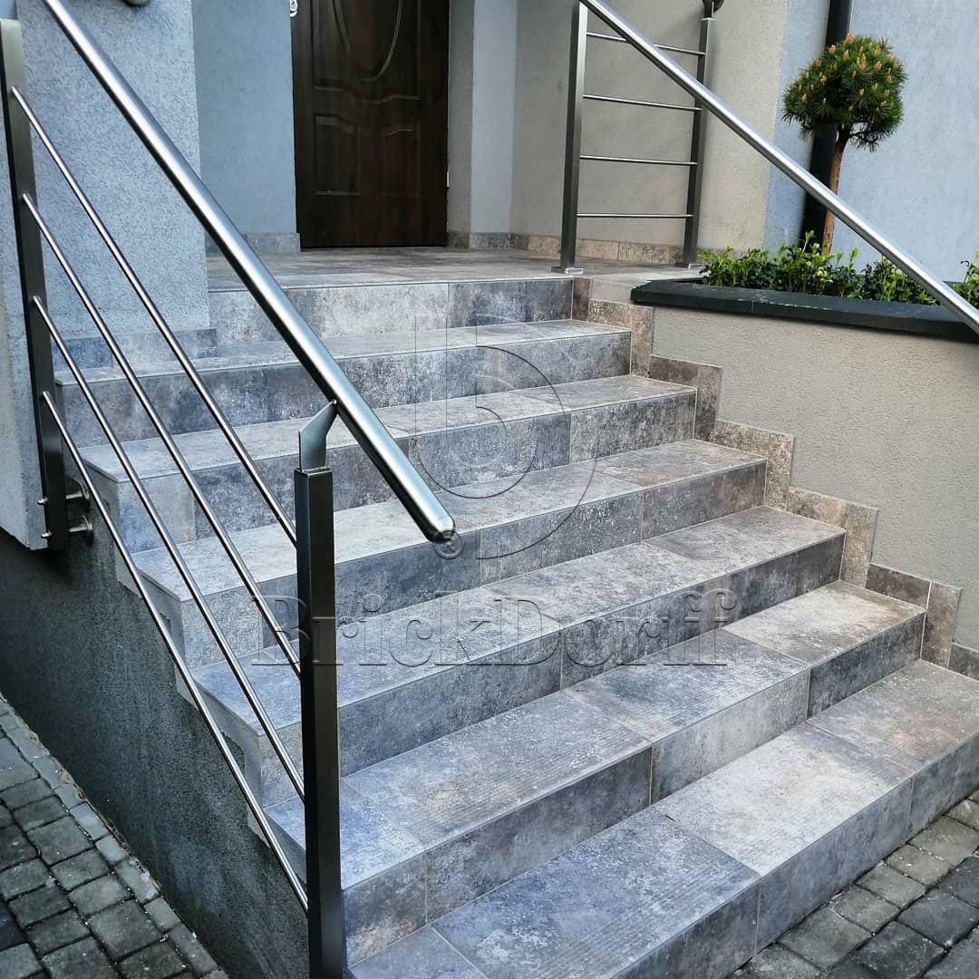 Viano Grys 245X66х7,4 мм Клинкерная фасадная плитка под кирпич облицовочная, серо-бежевый