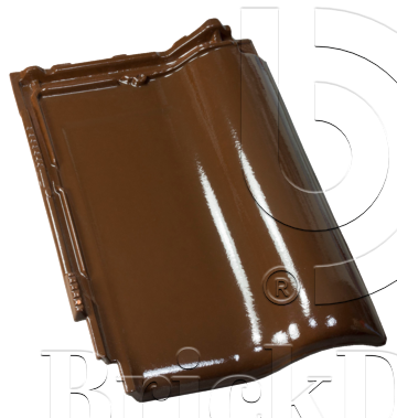 Керамическая черепица рядовая Roben MONZAplus мадуро глазурь