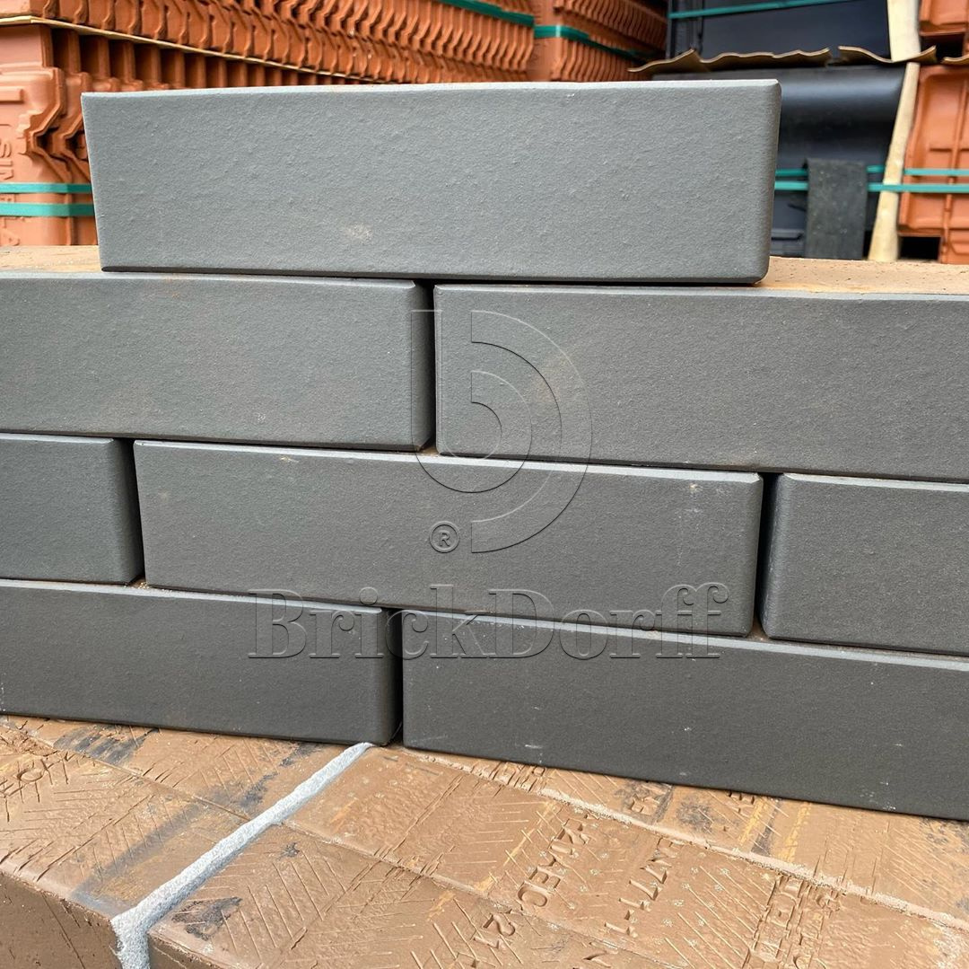 Lode SATURN гладкий, 250*85*65 мм, Печной Полнотелый Кирпич керамический темно-серый