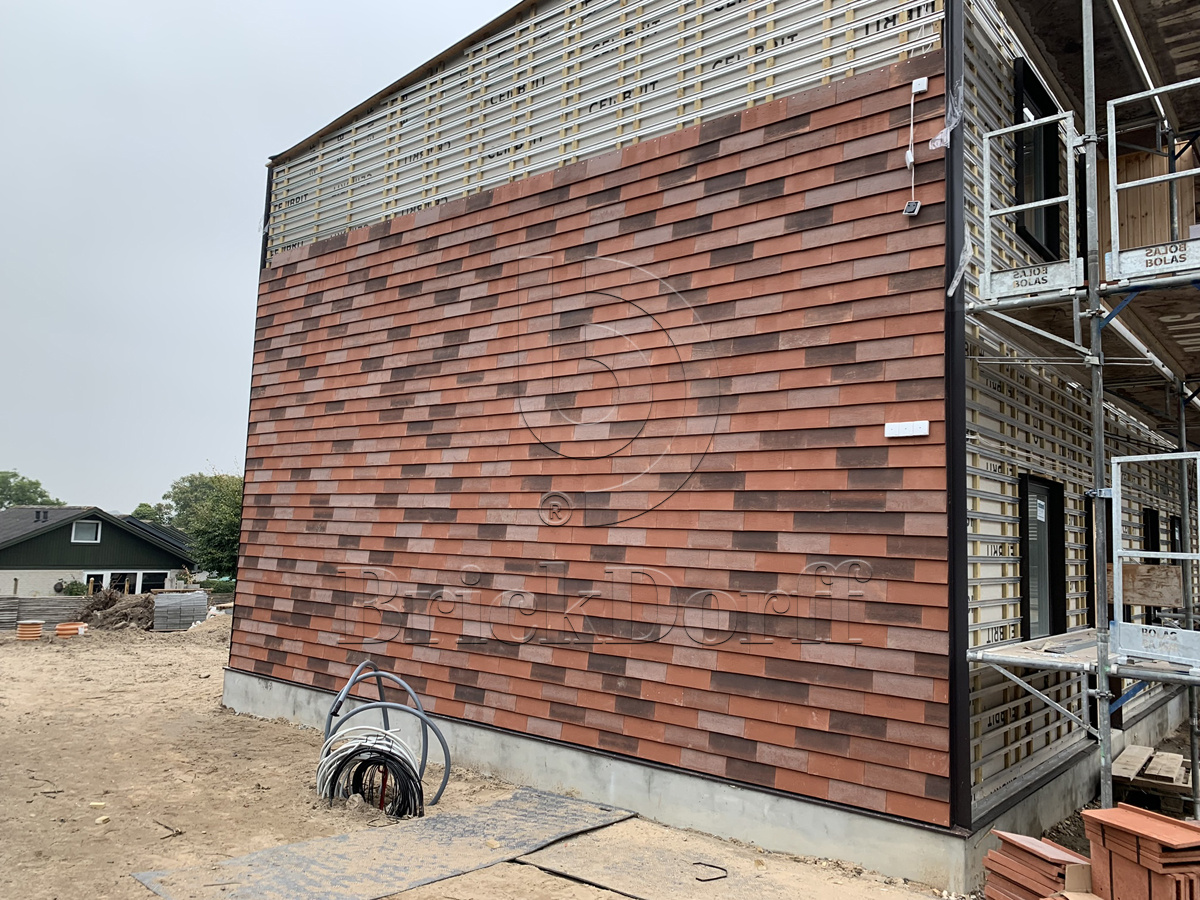 NORDIC Rot mix 365x250x30x14, ABC Клинкерная плитка для навесного вент Фасада и Кровли