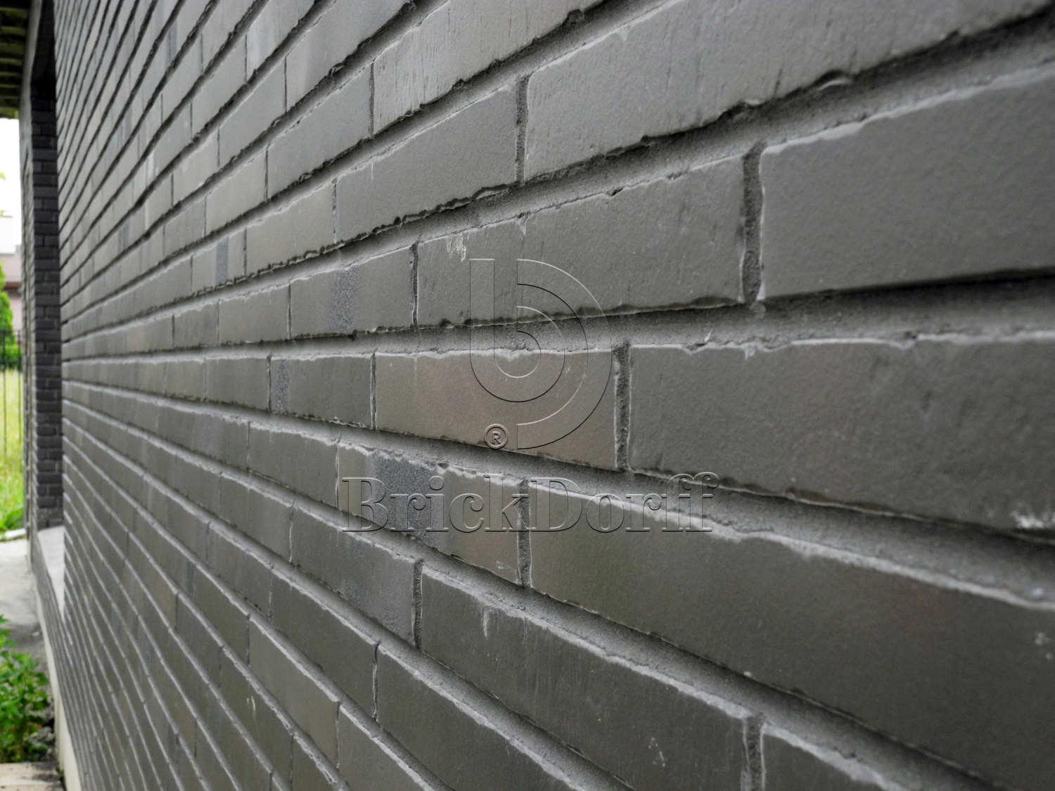 Клинкерная фасадная плитка облицовочная под кирпич Stroeher (Штроер) Glanzstueck Glanzstueck № 1 рельефная, 440*52*14 мм