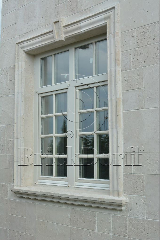 Фасадная облицовочная декоративная плитка травертин-касса 15