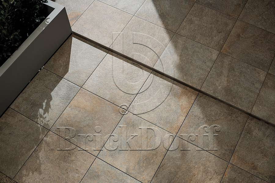 Path Umbra 20 мм тротуарная плитка уличная, противоскользящая, керамогранитная 595*595*20 мм Paradyz