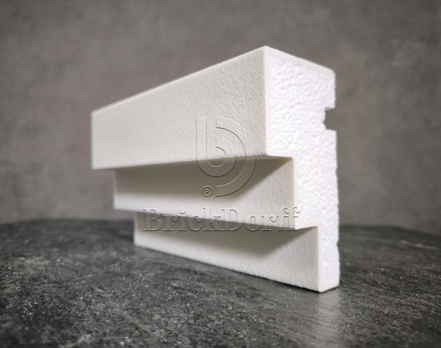 Молдинг для фасада - лепнина, декор из пенополистирола МВ-120/6 120*60*2000 мм