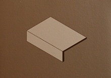 Клинкерная балконная плитка простая противоскользящая ABC Objekta Braun 240*115*52*12 мм