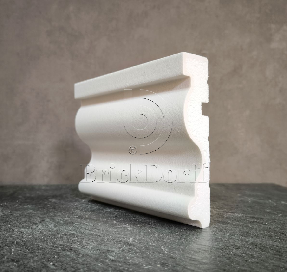 Молдинг для фасада - лепнина, декор из пенополистирола МВ-160/2 160*35*2000 мм