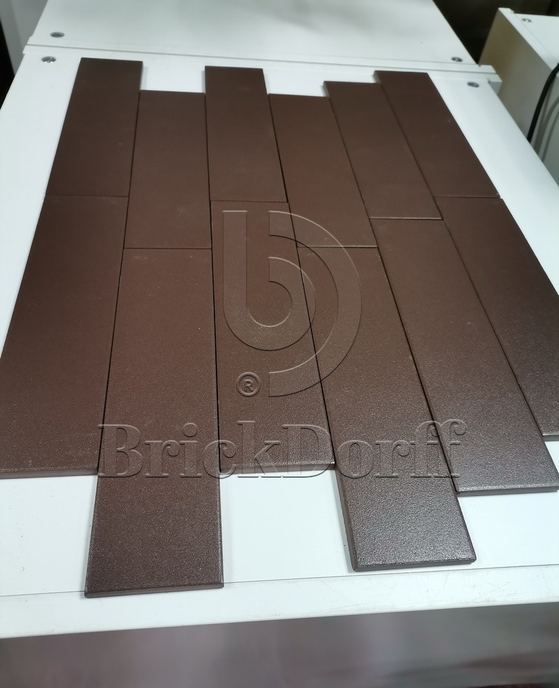 Амстердам-4 коричневая клинкерная фасадная плитка под кирпич 245*65*7 мм, керамин