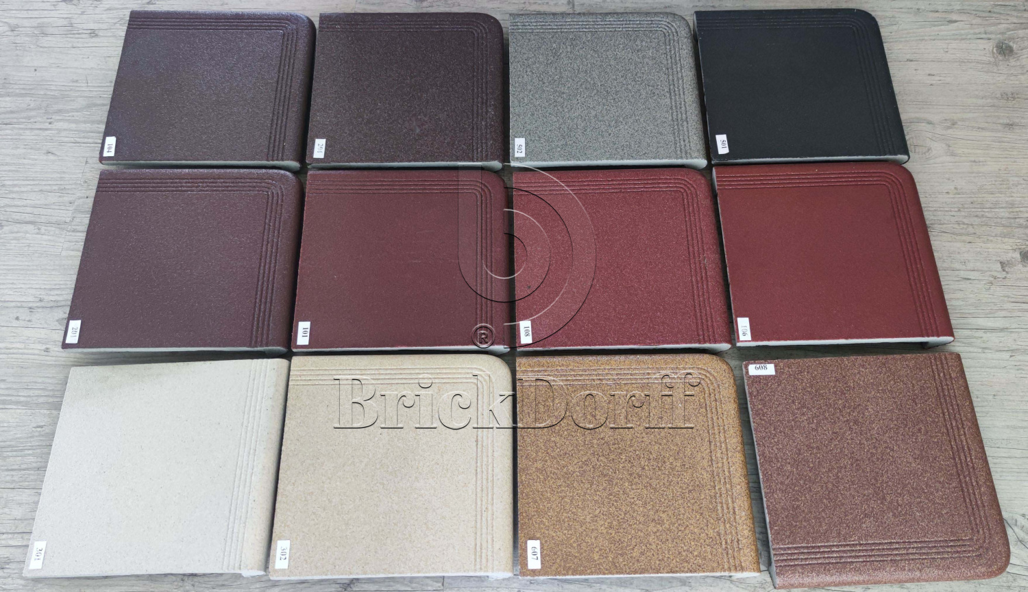 608 Подступенок для ступени флорентинер противоскользящая, песочный терракот 310*140*10 мм