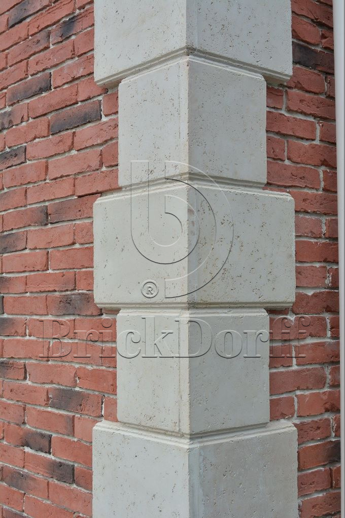 Фасадная облицовочная декоративная плитка травертин-касса 15