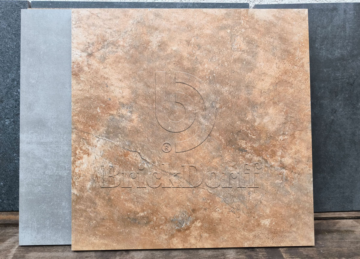 Taftan Red 600x600x20 мм, тротуарная плитка уличная, противоскользящая, керамогранит OutdoorDesign