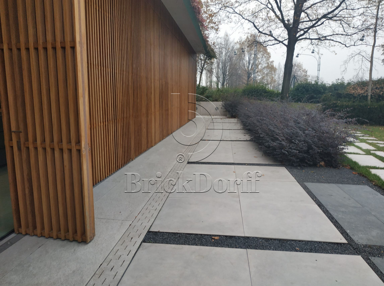 Тротуарная плитка Дерево. Frame Oak LASTRA 20mm / Фрейм Оак Ластра 20мм 600х600х20мм