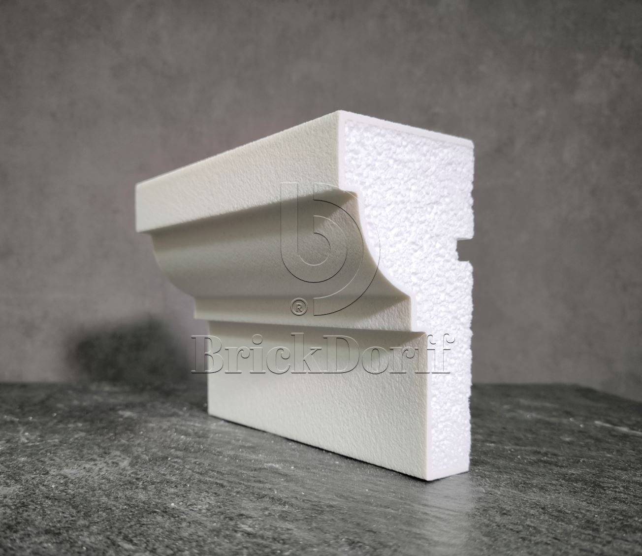 ПОДОКОННИК для Фасада и Интерьера - лепнина, декор из пенополистирола ПВ-150/2 150*80*2000 мм