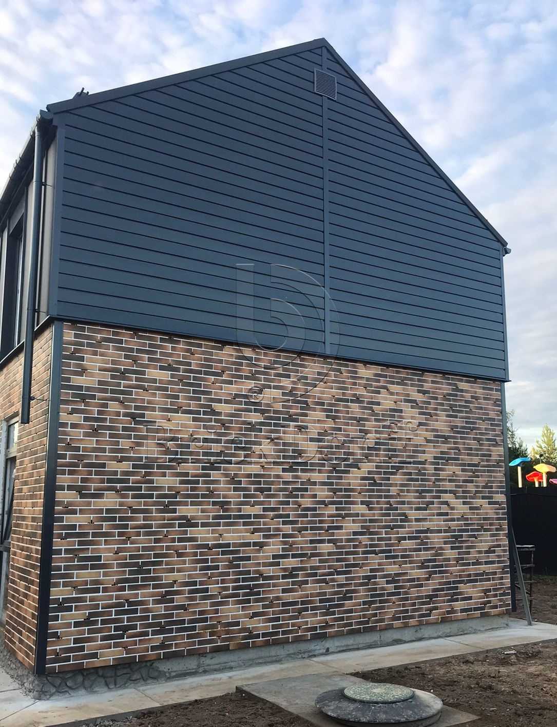 Retro Brick Curry фасадная термопанель из пенополистирола ППС 50 мм с клинкерной плиткой