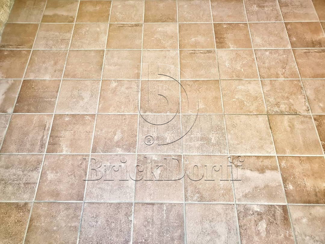 Scandiano Ochra ступень флорентинер противоскользящая с капиносом, охровая 330x300x11 мм