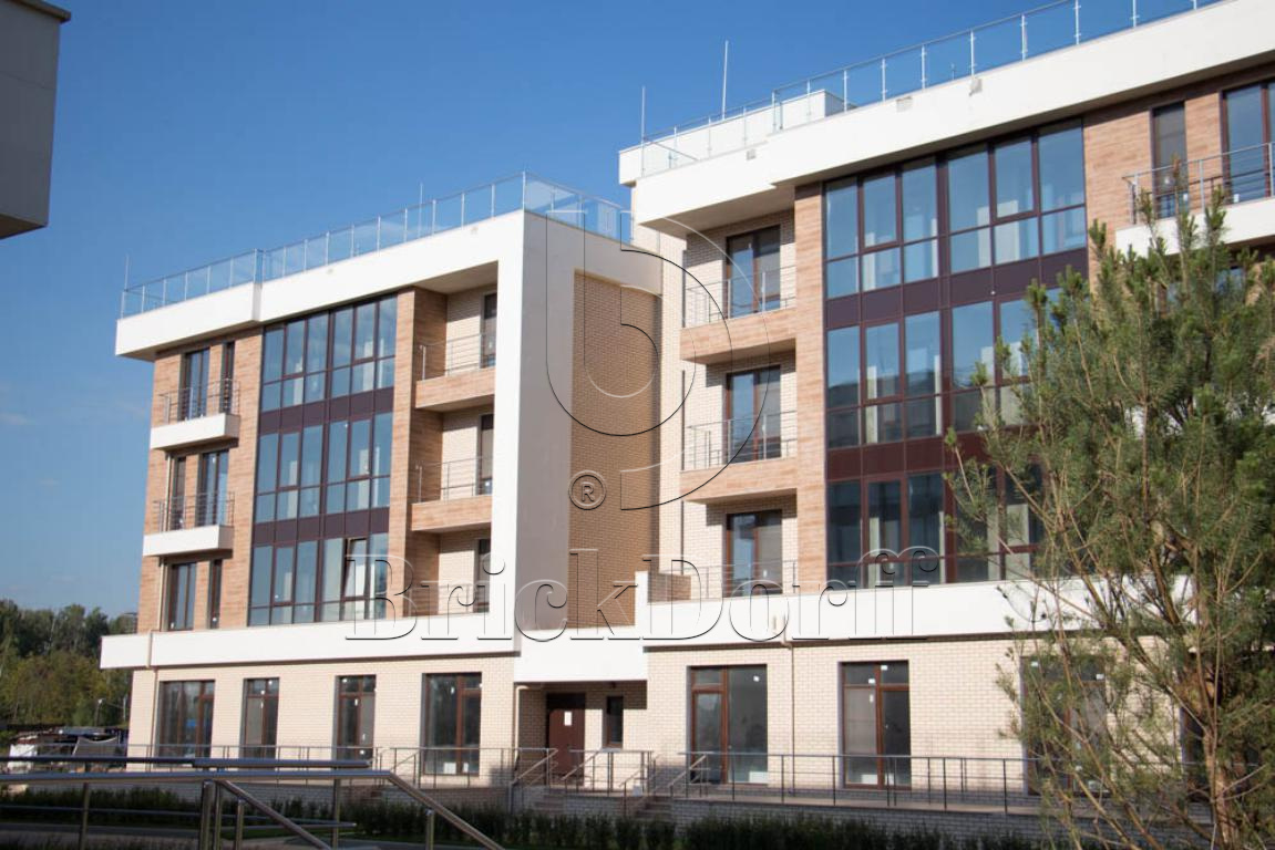 Клинкерная фасадная плитка облицовочная под кирпич Stroeher (Штроер) Zeitlos 351 kalkbrand рельефная NF14, 240*71*14 мм