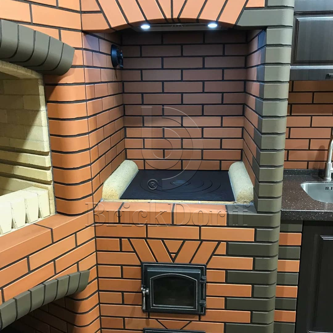 12.101700L Кирпич керамический полнотелый Печной Lode Janka гладкий, 250*85*65 мм